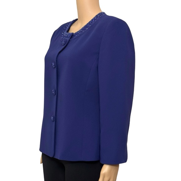 kasper Business blazer Woman’s 14 Blue navy - Picture 3 of 16